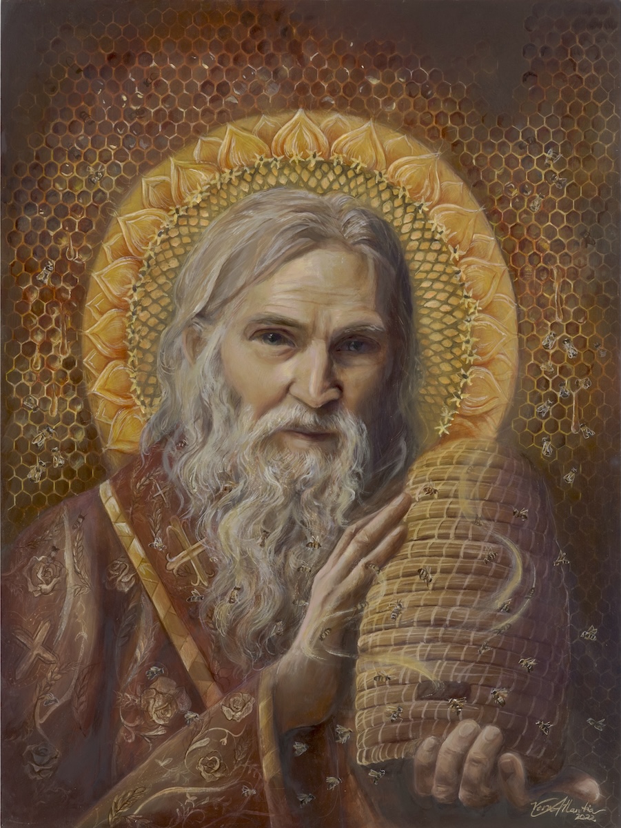 Nectar of Love, Ölmalerei des Heiligen Ambrosius